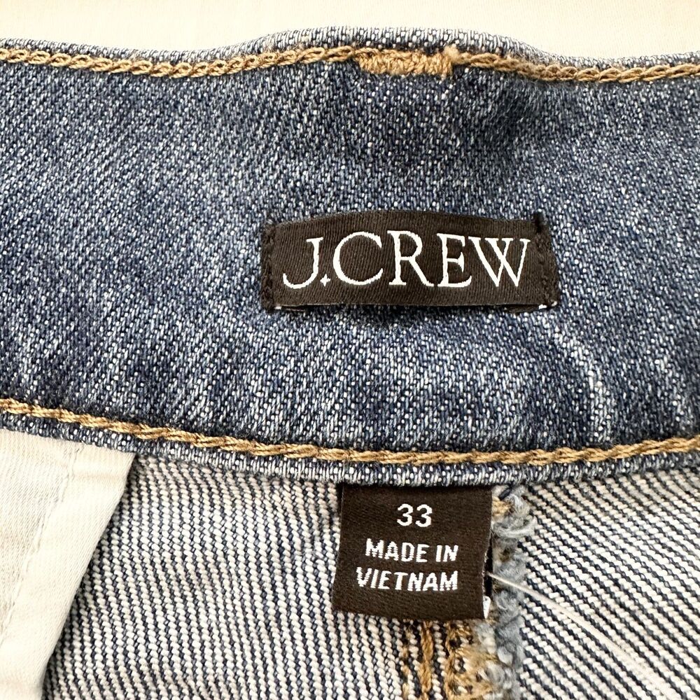J. Crew Factory Dark Blue Denim Jean Shorts - Picture 3 of 10